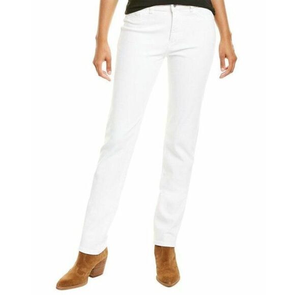 DL1961 Women's Coco Curvy Straight White Jeans Size 28 Inseam 34" - Picture 2 of 2